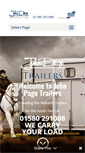 Mobile Screenshot of johnpagetrailers.co.uk